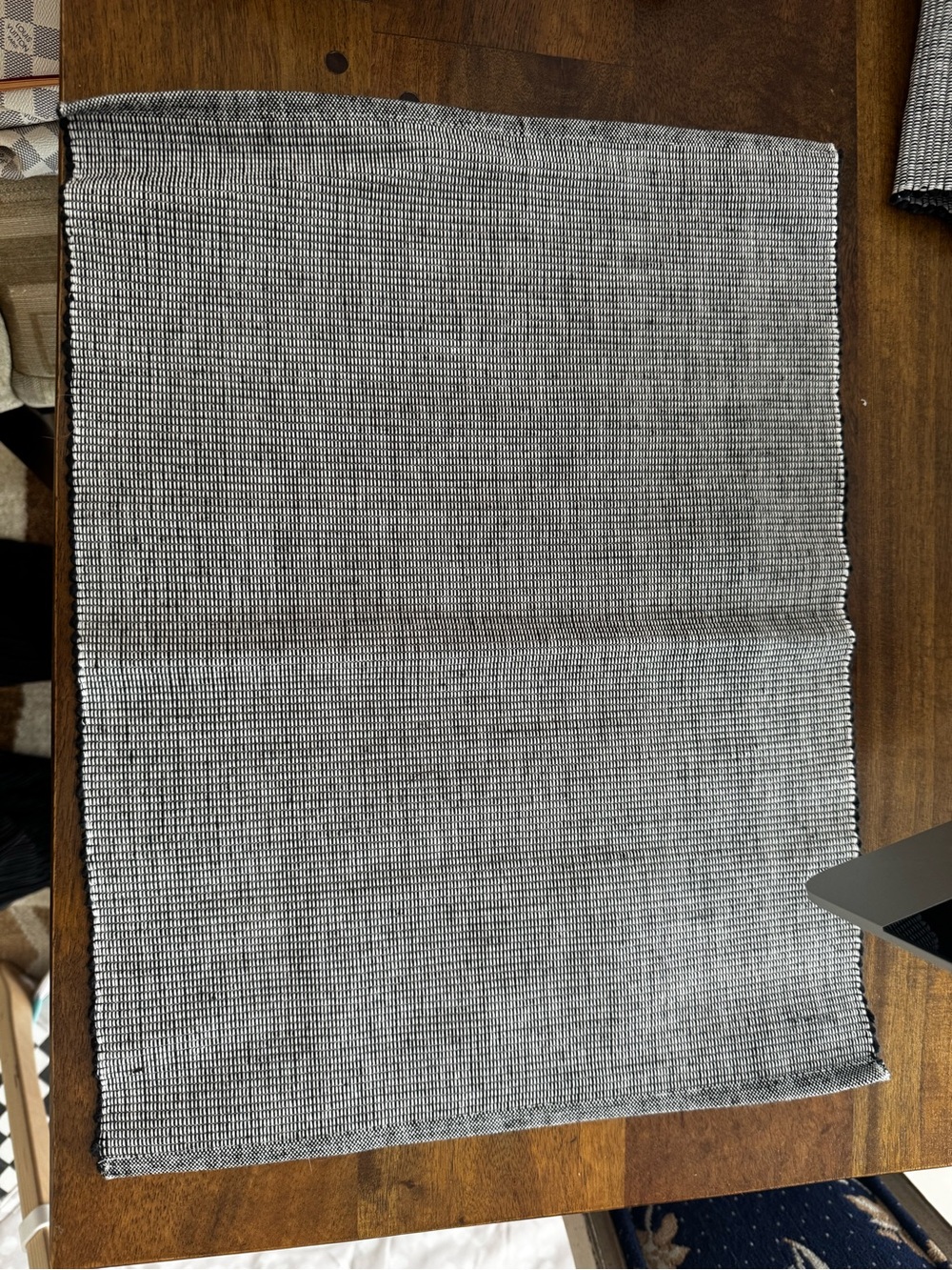 West Elm cotton placemats with detailed edging
